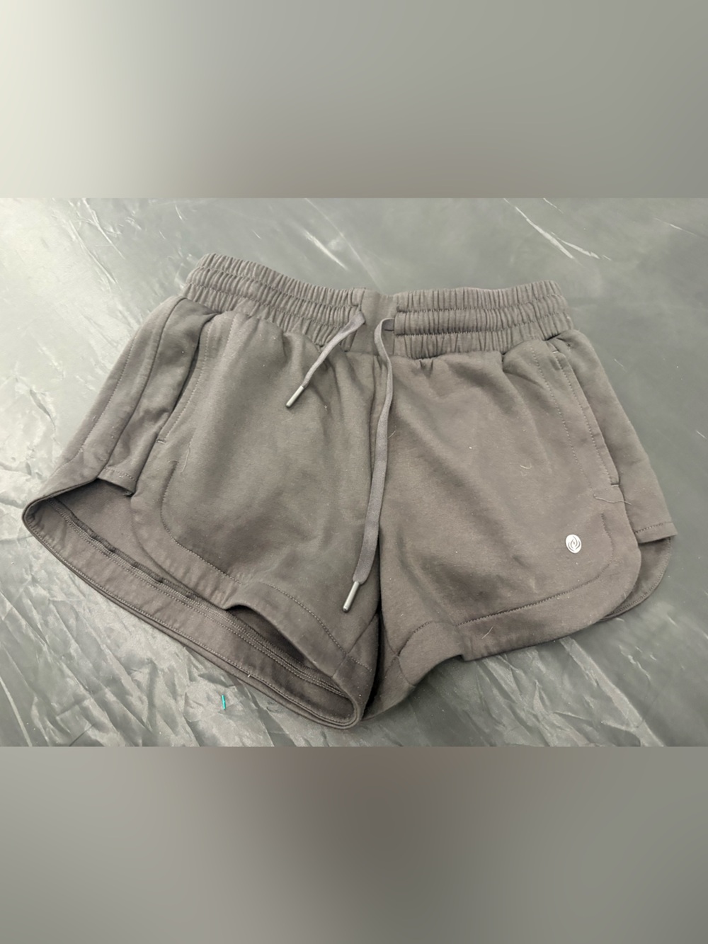 Apana Black Athletic Drawstring Shorts